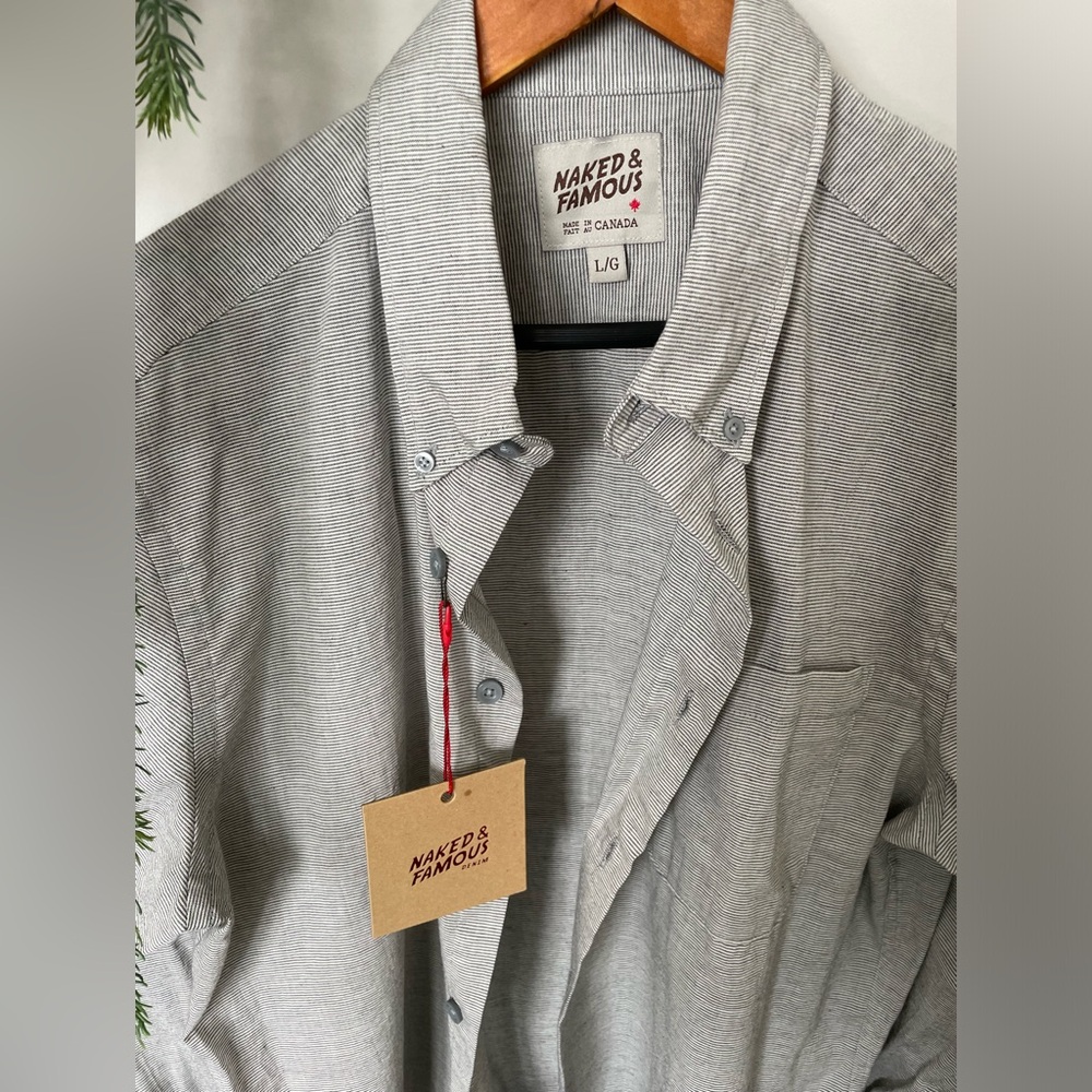 ✨New With Tags✨ Men’s Naked and Famous Long Sleeve Button Down Shirt